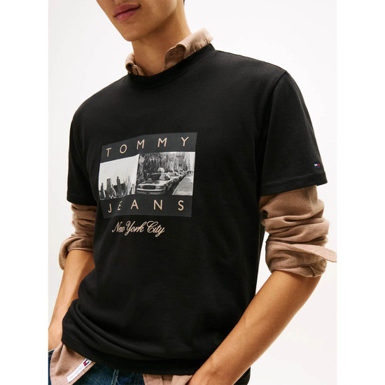 Tommy Hilfiger Ανδρική κοντομάνικη μπλούζα Photo Print Jersey Crew Neck T-Shirt